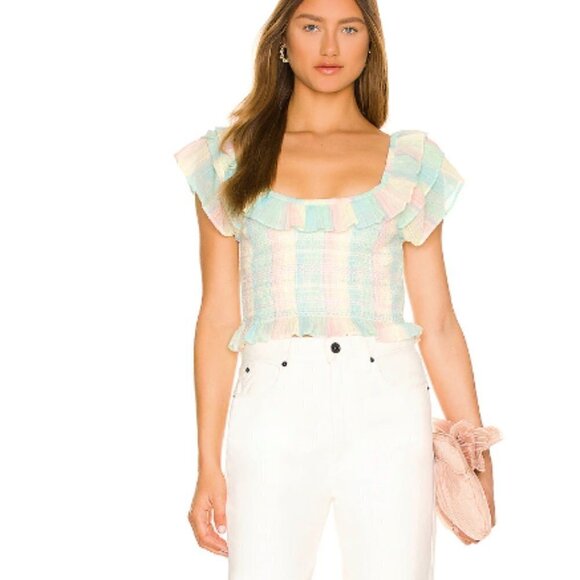 LoveShackFancy Saba Crop Top - Picture 1 of 4